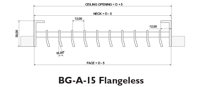 LinearBarGrilleBG 600x300 DiaBG A 15Flangeless