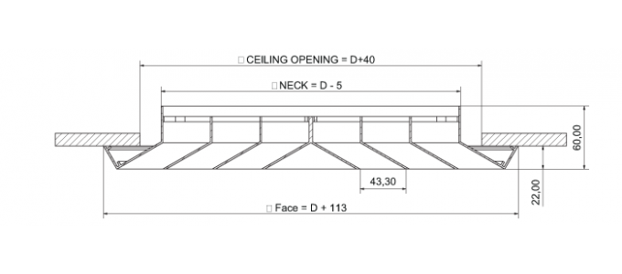 Square Ceiling Diffusers Lfd Bb Polyaire Commercial Air